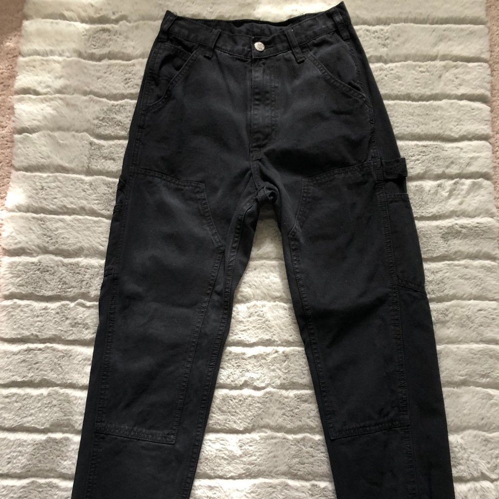 BRENDY MELVILLE JOHN GALT BLACK CARGO PANTS HIGH WAIST - SIZE S